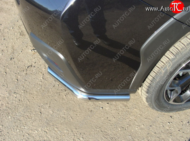 17 649 р. Защита заднего бампера (уголки длинные, d60,3 мм) TCC Subaru Forester SJ рестайлинг (2016-2019)  с доставкой в г. Майкоп