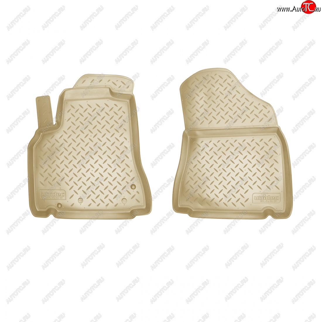 1 839 р. Коврики салонные (пер) Norplast  CITROEN Berlingo  B9 (2015-2022) рестайлинг (бежевый)  с доставкой в г. Майкоп