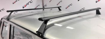 4 999 р. Багажники АЭРО с креплением за водосток АПС  Лада 2101 - 2107 (Длина 1300 мм, цвет серый)  с доставкой в г. Майкоп. Увеличить фотографию 2