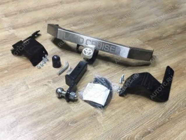12 849 р. Фаркоп (тягово-сцепное устройство) ТСС Тюнинг  Toyota Land Cruiser  200 (2015-2021) 2-ой рестайлинг (надпись Land Cruiser, шар Е)  с доставкой в г. Майкоп
