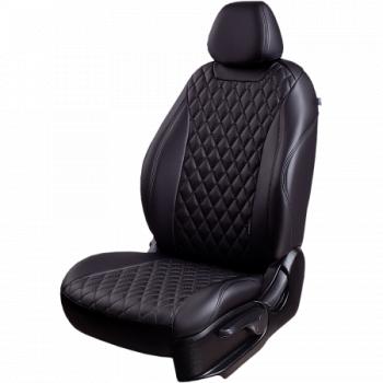 Комплект чехлов для сидений ( РЗСиС 60/40 2Г Орегон) БАЙРОН ст БАЙРОН Lord Autofashion Лада Веста Кросс ( 2180,  2181) (2022-2025) седан рестайлинг, универсал рестайлинг (черный, вставка черная, строчка черная)