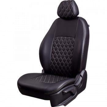 Комплект чехлов для сидений (7 мест Илана+Орегон) ТУРИН ст РОМБ Lord Autofashion Nissan Qashqai +2 1 J10 рестайлинг (2010-2014)
