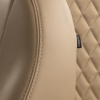 7 299 р. Комплект чехлов для сидений (ЦЗС Илана+Орегон) ТУРИН ст РОМБ Lord Autofashion  Лада нива 4х4  2121 (2019-2021) Урбан (бежевый, вставка бежевая, строчка бежевая)  с доставкой в г. Майкоп. Увеличить фотографию 5