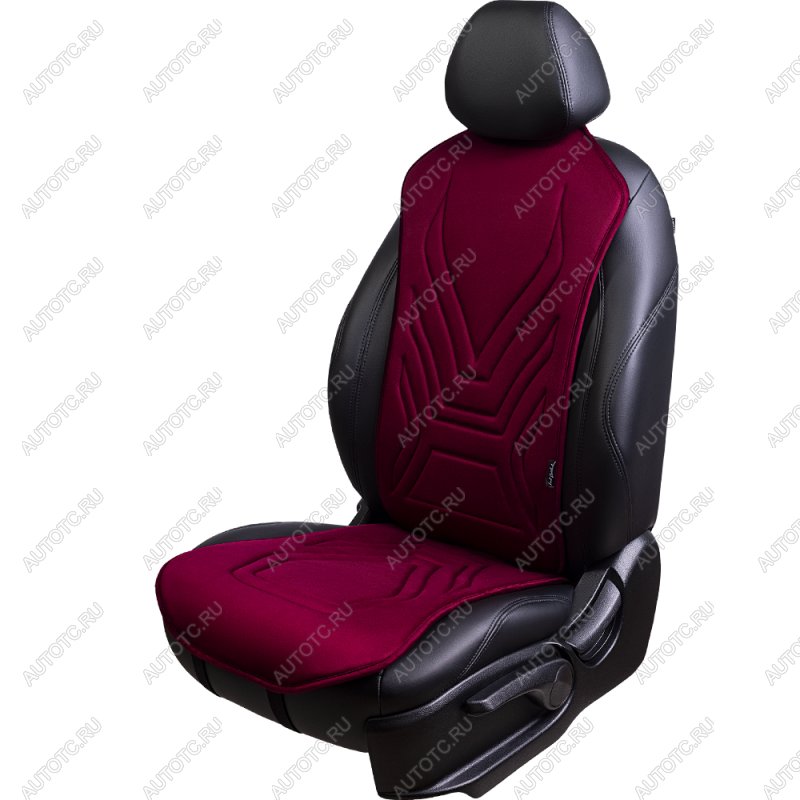 2 599 р. Накидка на сиденье (1 место Афины) ЛЮКС ст АЛЬБИОН Lord Autofashion   (бордовый, строчка бордовая)  с доставкой в г. Майкоп