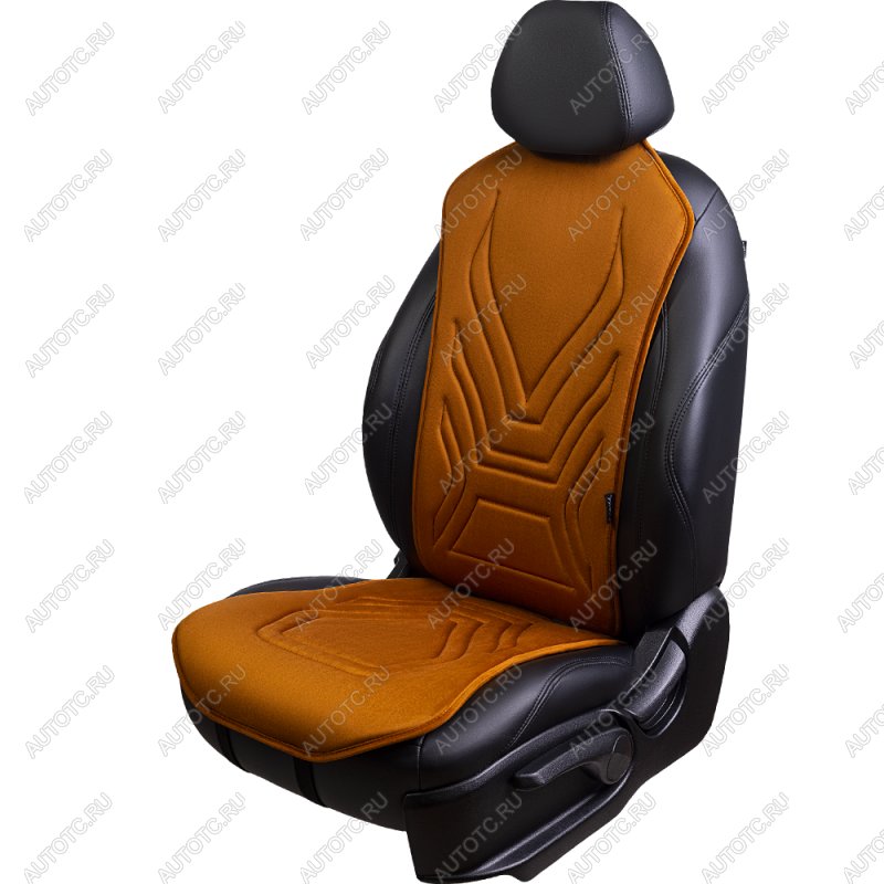 2 599 р. Накидка на сиденье (1 место Афины) ЛЮКС ст АЛЬБИОН Lord Autofashion   (бронза, строчка светло-коричневая)  с доставкой в г. Майкоп