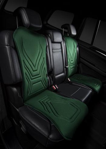 2 599 р. Накидка на сиденье (1 место Афины) ЛЮКС ст АЛЬБИОН Lord Autofashion   (зеленый, строчка темно-зеленая)  с доставкой в г. Майкоп. Увеличить фотографию 5