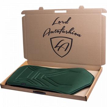 2 599 р. Накидка на сиденье (1 место Афины) ЛЮКС ст АЛЬБИОН Lord Autofashion   (зеленый, строчка темно-зеленая)  с доставкой в г. Майкоп. Увеличить фотографию 7
