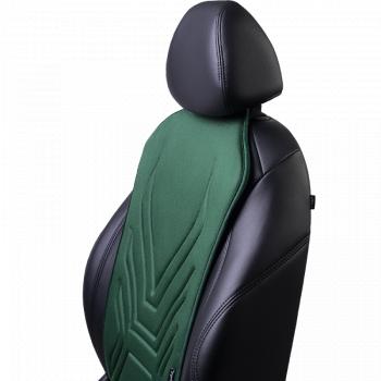 2 599 р. Накидка на сиденье (1 место Афины) ЛЮКС ст АЛЬБИОН Lord Autofashion   (зеленый, строчка темно-зеленая)  с доставкой в г. Майкоп. Увеличить фотографию 8