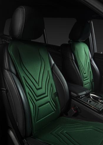 2 599 р. Накидка на сиденье (1 место Афины) ЛЮКС ст АЛЬБИОН Lord Autofashion   (зеленый, строчка темно-зеленая)  с доставкой в г. Майкоп. Увеличить фотографию 10