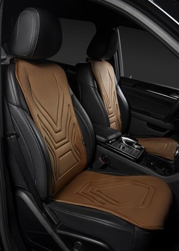 2 199 р.  Накидка на сиденье (1 место Афины) ЛЮКС ст АЛЬБИОН Lord Autofashion   (коричневый, строчка коричневая)  с доставкой в г. Майкоп. Увеличить фотографию 8