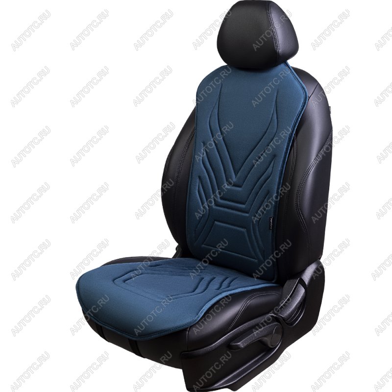 2 599 р. Накидка на сиденье (1 место Афины) ЛЮКС ст АЛЬБИОН Lord Autofashion   (мурена, строчка серо-голубая)  с доставкой в г. Майкоп