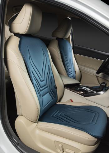 2 599 р. Накидка на сиденье (1 место Афины) ЛЮКС ст АЛЬБИОН Lord Autofashion   (мурена, строчка серо-голубая)  с доставкой в г. Майкоп. Увеличить фотографию 7