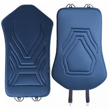 2 599 р. Накидка на сиденье (1 место Афины) ЛЮКС ст АЛЬБИОН Lord Autofashion   (мурена, строчка серо-голубая)  с доставкой в г. Майкоп. Увеличить фотографию 2