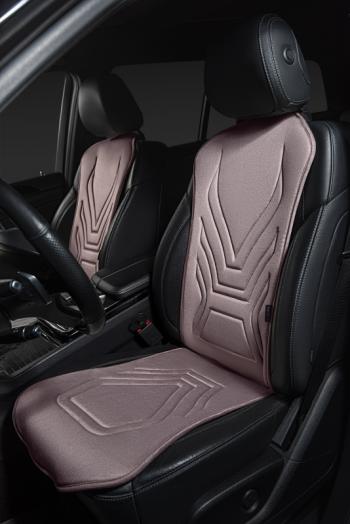2 599 р. Накидка на сиденье (1 место Афины) ЛЮКС ст АЛЬБИОН Lord Autofashion   (розовый, строчка розовая)  с доставкой в г. Майкоп. Увеличить фотографию 4