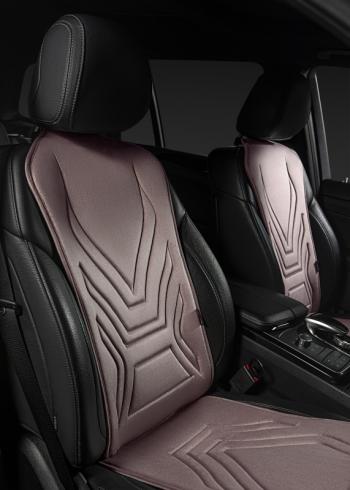 2 599 р. Накидка на сиденье (1 место Афины) ЛЮКС ст АЛЬБИОН Lord Autofashion   (розовый, строчка розовая)  с доставкой в г. Майкоп. Увеличить фотографию 5