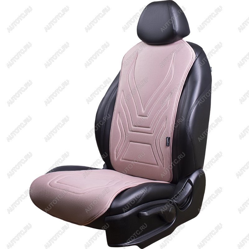2 599 р. Накидка на сиденье (1 место Афины) ЛЮКС ст АЛЬБИОН Lord Autofashion   (розовый, строчка розовая)  с доставкой в г. Майкоп