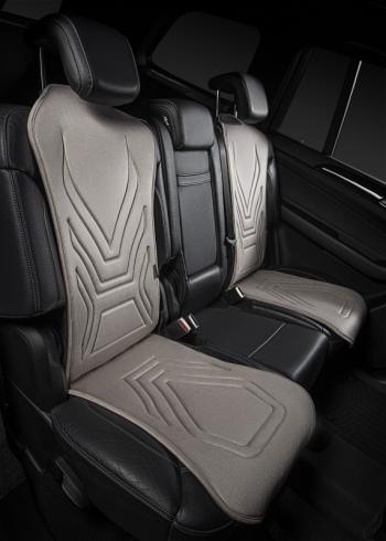 2 599 р. Накидка на сиденье (1 место Афины) ЛЮКС ст АЛЬБИОН Lord Autofashion   (серый, строчка серая)  с доставкой в г. Майкоп. Увеличить фотографию 3