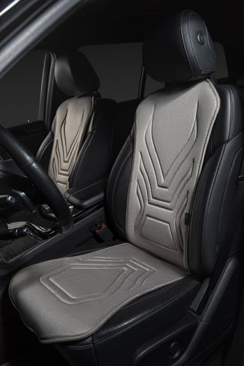 2 599 р. Накидка на сиденье (1 место Афины) ЛЮКС ст АЛЬБИОН Lord Autofashion   (серый, строчка серая)  с доставкой в г. Майкоп. Увеличить фотографию 7