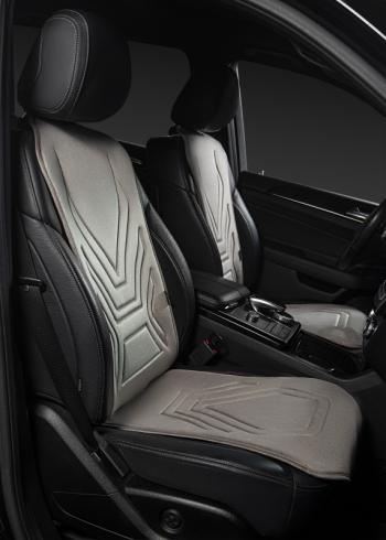 2 599 р. Накидка на сиденье (1 место Афины) ЛЮКС ст АЛЬБИОН Lord Autofashion   (серый, строчка серая)  с доставкой в г. Майкоп. Увеличить фотографию 8