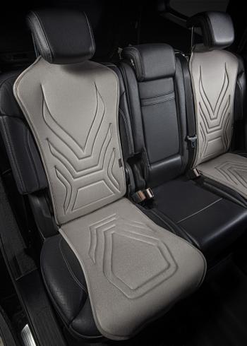2 599 р. Накидка на сиденье (1 место Афины) ЛЮКС ст АЛЬБИОН Lord Autofashion   (серый, строчка серая)  с доставкой в г. Майкоп. Увеличить фотографию 2