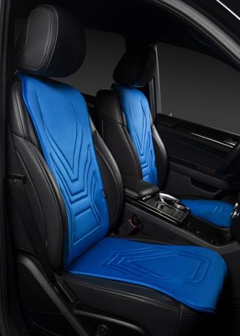 2 599 р. Накидка на сиденье (1 место Афины) ЛЮКС ст АЛЬБИОН Lord Autofashion   (синий, строчка темно-синяя)  с доставкой в г. Майкоп. Увеличить фотографию 3