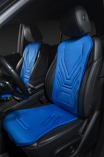2 599 р. Накидка на сиденье (1 место Афины) ЛЮКС ст АЛЬБИОН Lord Autofashion   (синий, строчка темно-синяя)  с доставкой в г. Майкоп. Увеличить фотографию 4