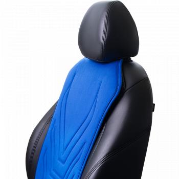 2 599 р. Накидка на сиденье (1 место Афины) ЛЮКС ст АЛЬБИОН Lord Autofashion   (синий, строчка темно-синяя)  с доставкой в г. Майкоп. Увеличить фотографию 8