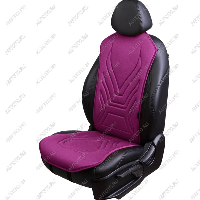 2 599 р. Накидка на сиденье (1 место Афины) ЛЮКС ст АЛЬБИОН Lord Autofashion   (фуксия, строчка темно-лиловая)  с доставкой в г. Майкоп