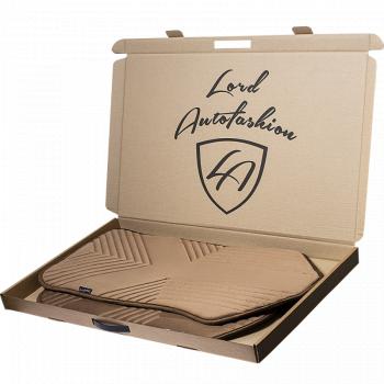 2 499 р. Накидка на сиденье (1 место Афины) ЛЮКС ст ВАН ВЭЙ Lord Autofashion   (бежевый, строчка коричневая)  с доставкой в г. Майкоп. Увеличить фотографию 10