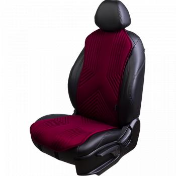 Накидка на сиденье (1 место Афины) ЛЮКС ст ВАН ВЭЙ Lord Autofashion  (бордовый, строчка бордовая)