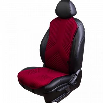 Накидка на сиденье (1 место Афины) ЛЮКС ст ВАН ВЭЙ Lord Autofashion  (красный, строчка темно-красный)