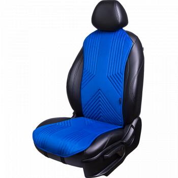 Накидка на сиденье (1 место Афины) ЛЮКС ст ВАН ВЭЙ Lord Autofashion  (синий, строчка темно-синяя)