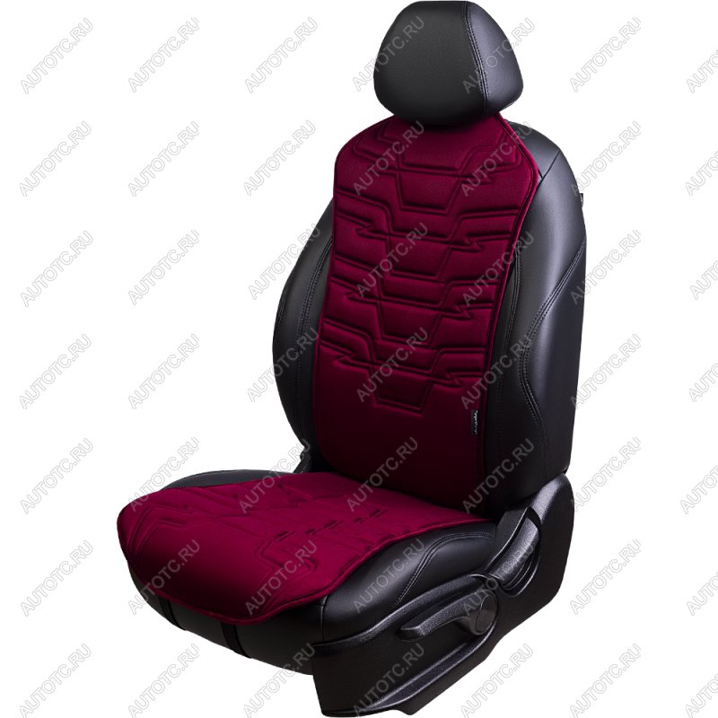 2 199 р. Накидка на сиденье (1 место Афины) ЛЮКС ст ФОРТ Lord Autofashion   (бордовый, строчка бордовая)  с доставкой в г. Майкоп