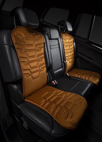 2 599 р. Накидка на сиденье (1 место Афины) ЛЮКС ст ФОРТ Lord Autofashion   (бронза, строчка светло-коричневая)  с доставкой в г. Майкоп. Увеличить фотографию 3