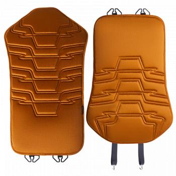 2 599 р. Накидка на сиденье (1 место Афины) ЛЮКС ст ФОРТ Lord Autofashion   (бронза, строчка светло-коричневая)  с доставкой в г. Майкоп. Увеличить фотографию 10