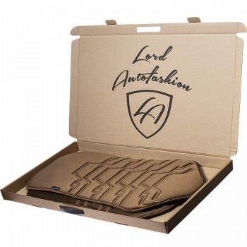 2 599 р. Накидка на сиденье (1 место Афины) ЛЮКС ст ФОРТ Lord Autofashion   (коричневый, строчка коричневая)  с доставкой в г. Майкоп. Увеличить фотографию 8