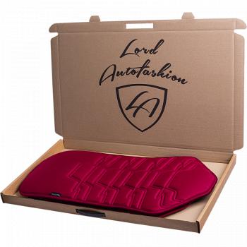 2 599 р. Накидка на сиденье (1 место Афины) ЛЮКС ст ФОРТ Lord Autofashion   (красный, строчка темно-красная)  с доставкой в г. Майкоп. Увеличить фотографию 10