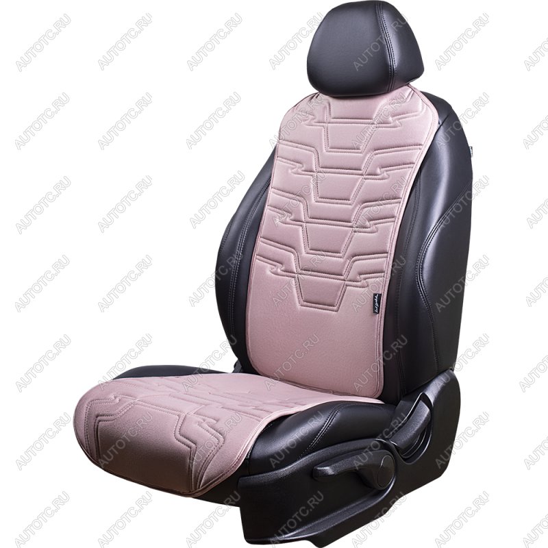 2 599 р. Накидка на сиденье (1 место Афины) ЛЮКС ст ФОРТ Lord Autofashion   (розовый, строчка бежевая)  с доставкой в г. Майкоп