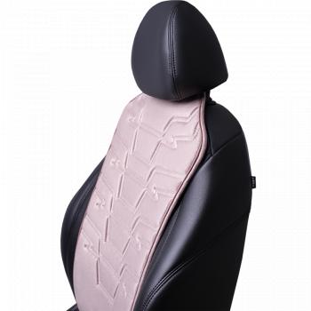 2 599 р. Накидка на сиденье (1 место Афины) ЛЮКС ст ФОРТ Lord Autofashion   (розовый, строчка розовая)  с доставкой в г. Майкоп. Увеличить фотографию 6