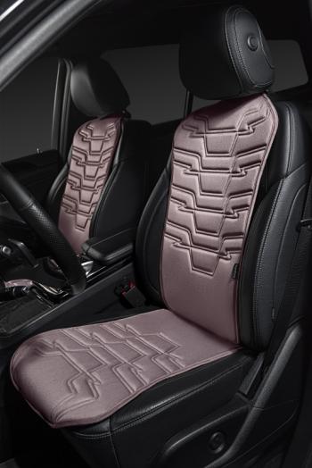 2 599 р. Накидка на сиденье (1 место Афины) ЛЮКС ст ФОРТ Lord Autofashion   (розовый, строчка розовая)  с доставкой в г. Майкоп. Увеличить фотографию 2