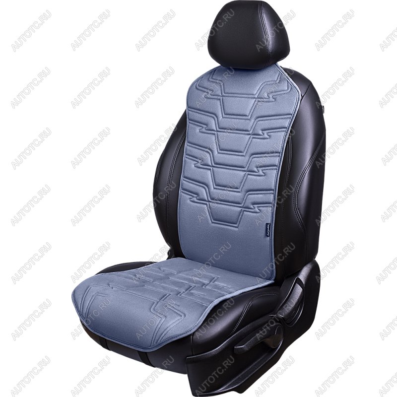 2 599 р. Накидка на сиденье (1 место Афины) ЛЮКС ст ФОРТ Lord Autofashion   (серо-голубой, строчка серо-голубая)  с доставкой в г. Майкоп