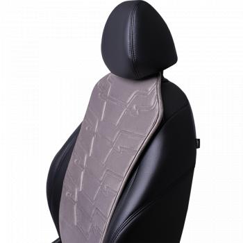 2 599 р. Накидка на сиденье (1 место Афины) ЛЮКС ст ФОРТ Lord Autofashion   (серый, строчка серая)  с доставкой в г. Майкоп. Увеличить фотографию 8