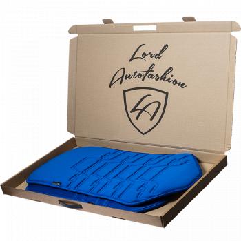 2 599 р. Накидка на сиденье (1 место Афины) ЛЮКС ст ФОРТ Lord Autofashion   (синий, строчка темно-синяя)  с доставкой в г. Майкоп. Увеличить фотографию 8