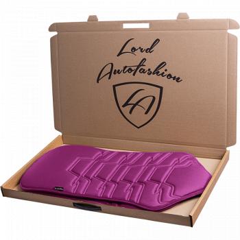 2 599 р. Накидка на сиденье (1 место Афины) ЛЮКС ст ФОРТ Lord Autofashion   (фуксия, строчка темно-лиловая)  с доставкой в г. Майкоп. Увеличить фотографию 3