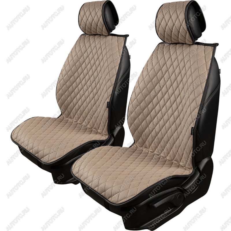 2 999 р. Накидка на сиденье (2 места Каир) ТЕЙЛОР ст БАЙРОН Lord Autofashion   (бежевый, строчка бежевая)  с доставкой в г. Майкоп