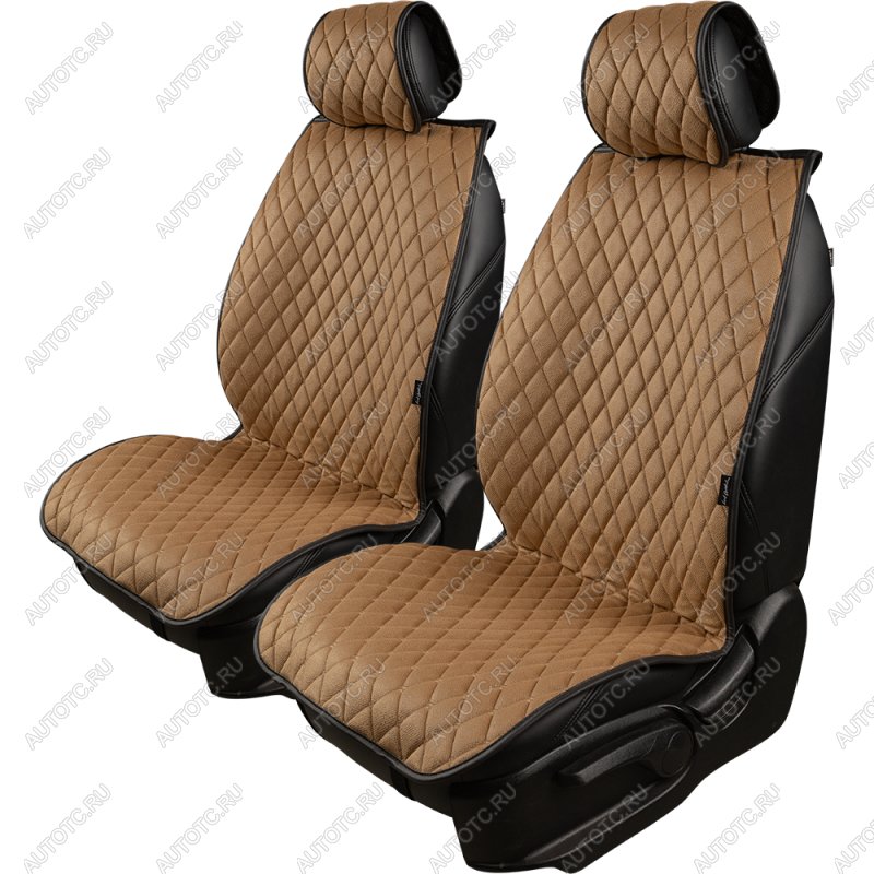 2 999 р. Накидка на сиденье (2 места Каир) ТЕЙЛОР ст БАЙРОН Lord Autofashion   (бронза, строчка бежевая)  с доставкой в г. Майкоп