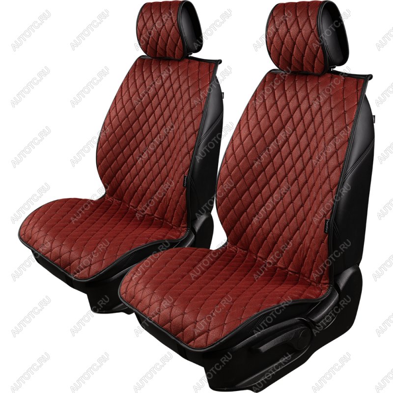 2 999 р. Накидка на сиденье (2 места Каир) ТЕЙЛОР ст БАЙРОН Lord Autofashion   (красный, строчка черная)  с доставкой в г. Майкоп