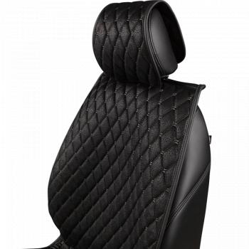 2 899 р. Накидка на сиденье (2 места Каир) ТЕЙЛОР ст БАЙРОН Lord Autofashion   (черный, строчка бежевая)  с доставкой в г. Майкоп. Увеличить фотографию 7