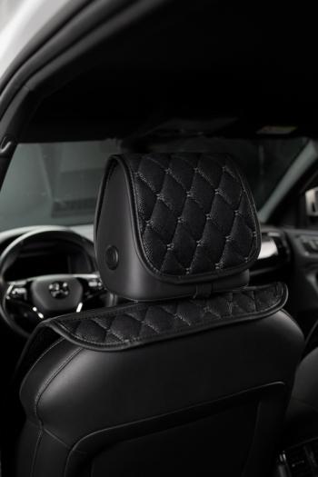 2 779 р. Накидка на сиденье (2 места Каир) ТЕЙЛОР ст БАЙРОН Lord Autofashion   (черный, строчка серая)  с доставкой в г. Майкоп. Увеличить фотографию 5
