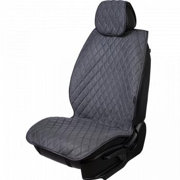 4 399 р. Накидка на сидение (5 мест Софа) ТЕЙЛОР ст РОМБ Lord Autofashion   (серый, строчка серая)  с доставкой в г. Майкоп. Увеличить фотографию 4